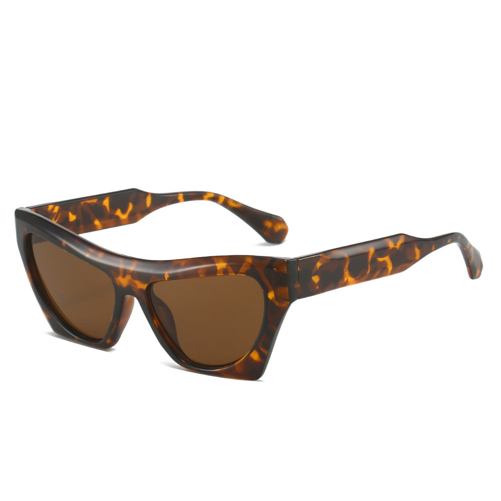 Wholesale Cat-eye Fashion Simple Two-color Large Frame Versatile Sunglasses